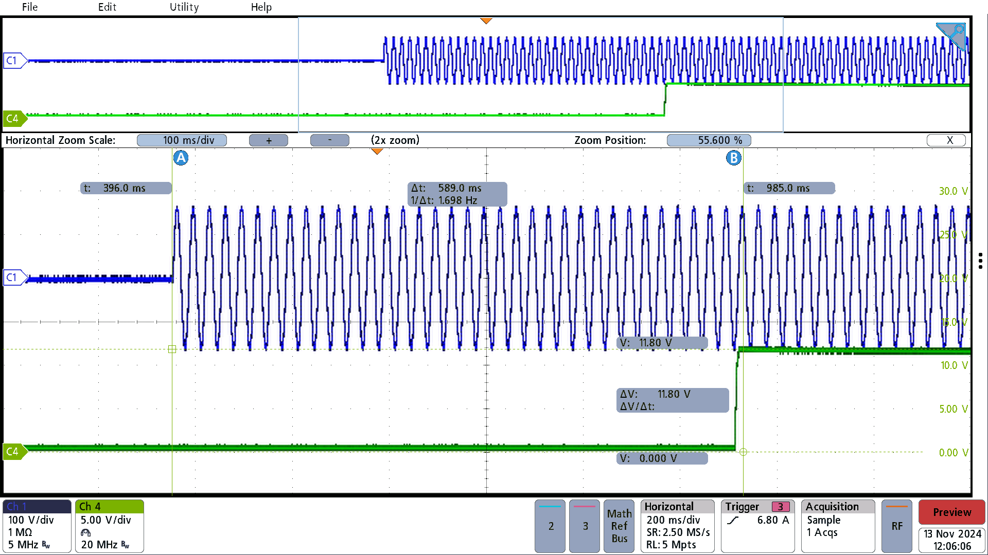 PMP23454 115Vac Input, No Load