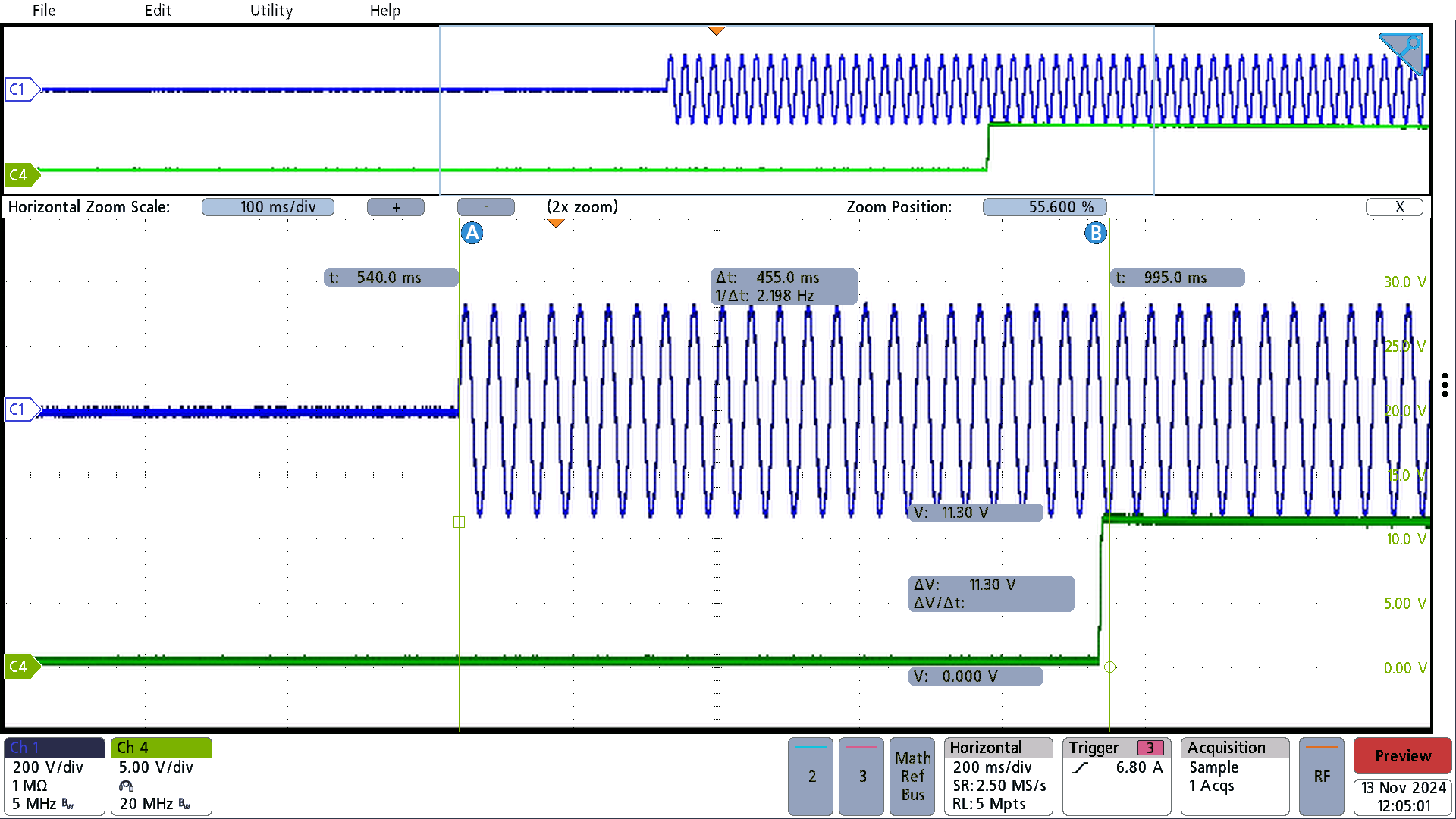 PMP23454 230Vac Input, No Load