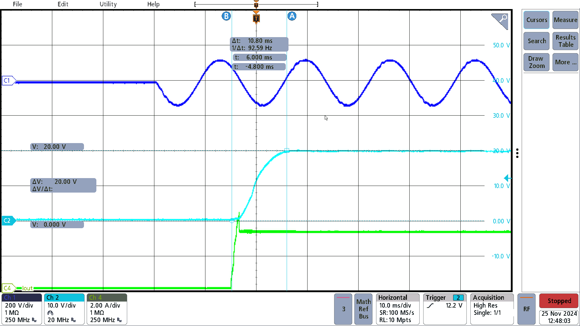 PMP41145 90VAC, Soft Start-Up Time 6ms