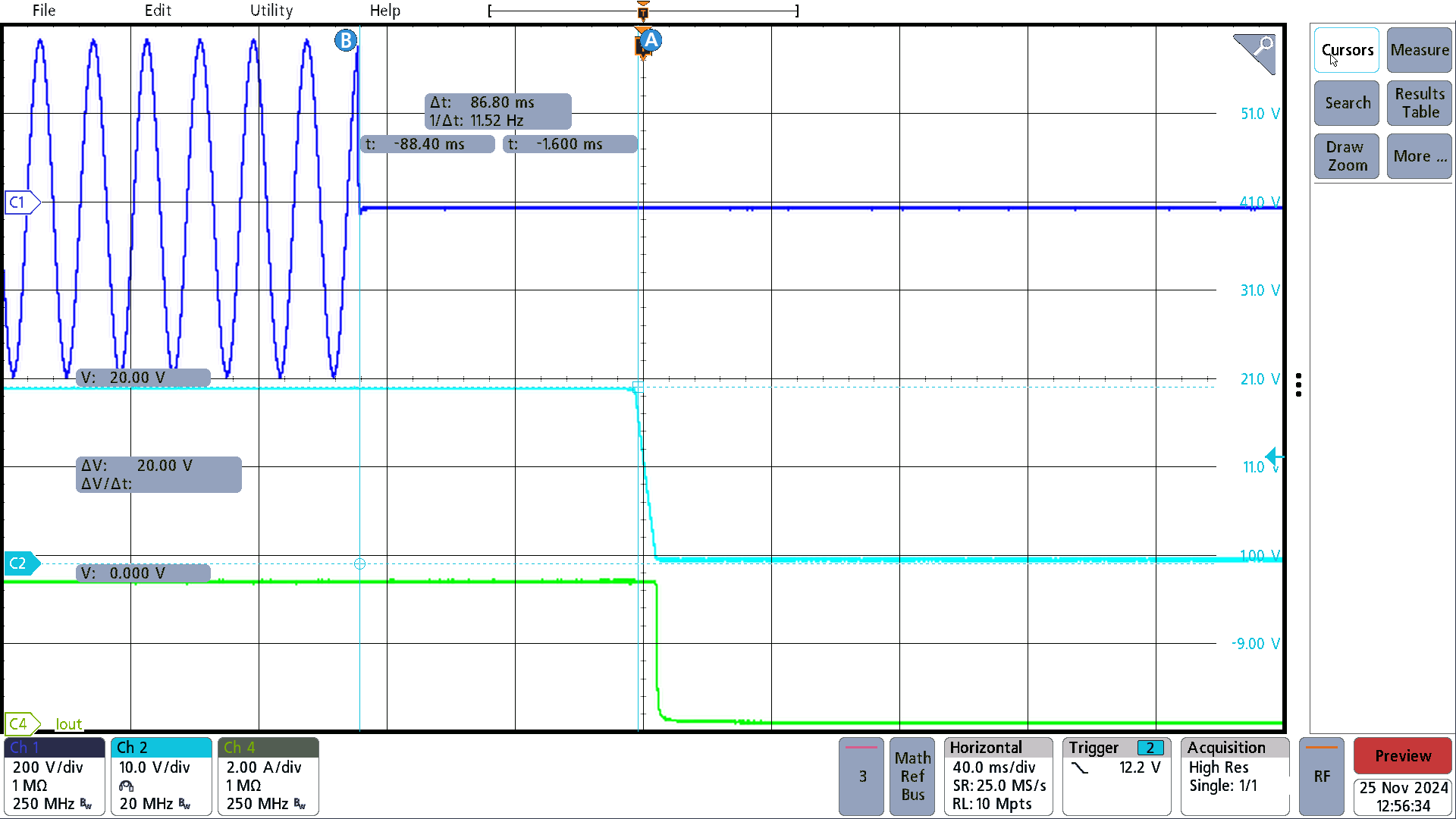 PMP41145 264VAC, Shut Down, Hold-Up Time 87ms