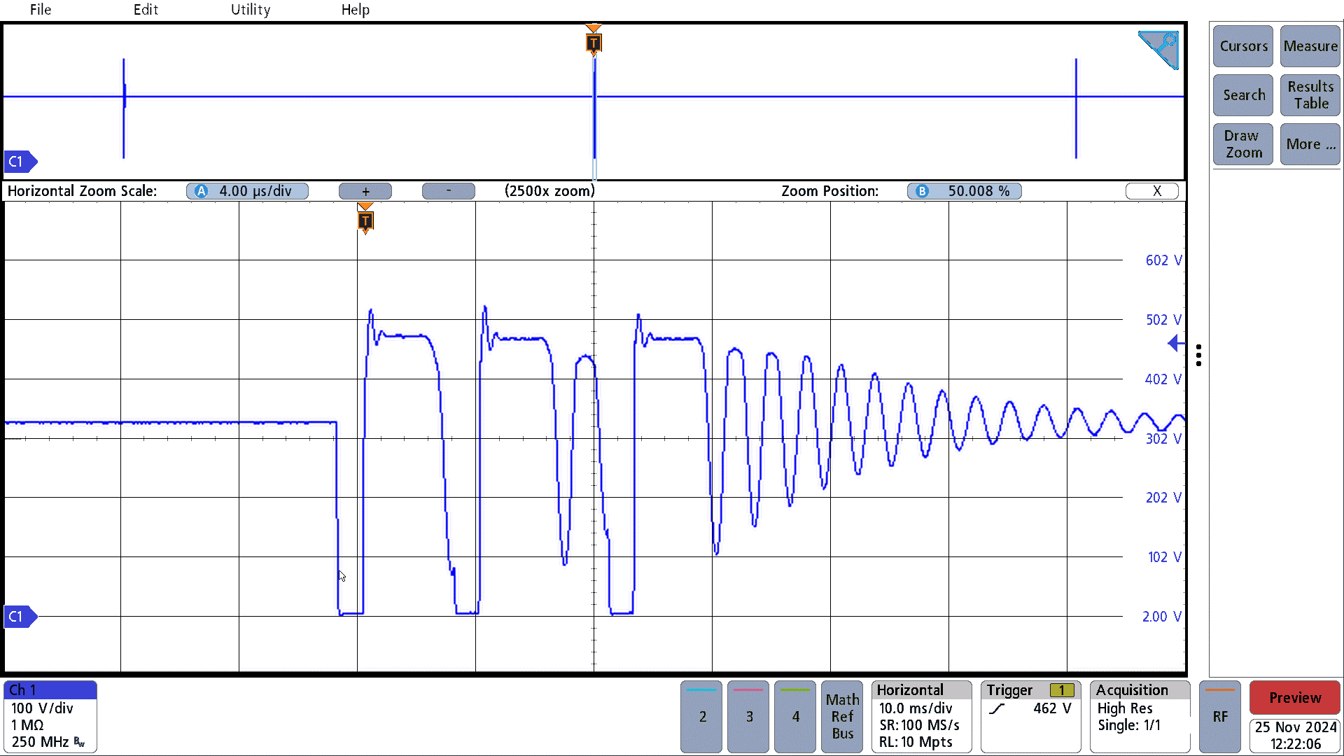 PMP41145 230VAC, 20V, Open Load,
                        Vds_pri