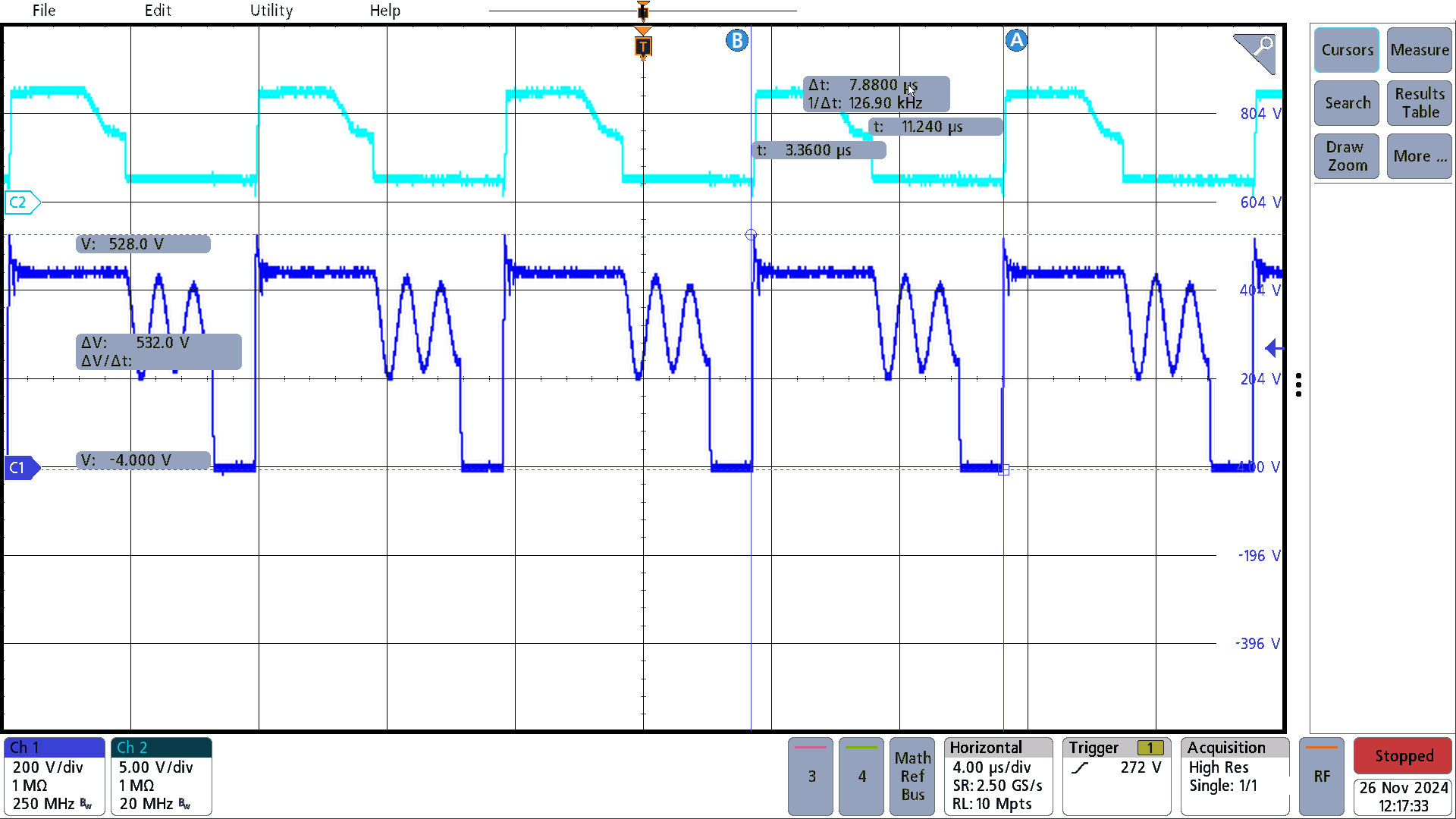 PMP41145 230VAC, Vds_pri, Vsr_gate,
                        Full Load