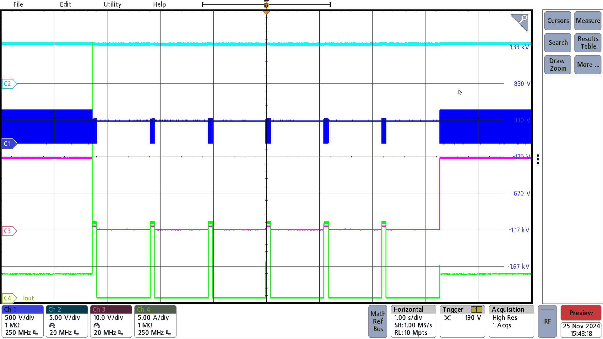 PMP41145 Short Circuit at PCB End and Recovery When
                        Short Circuit Removed, 264VAC