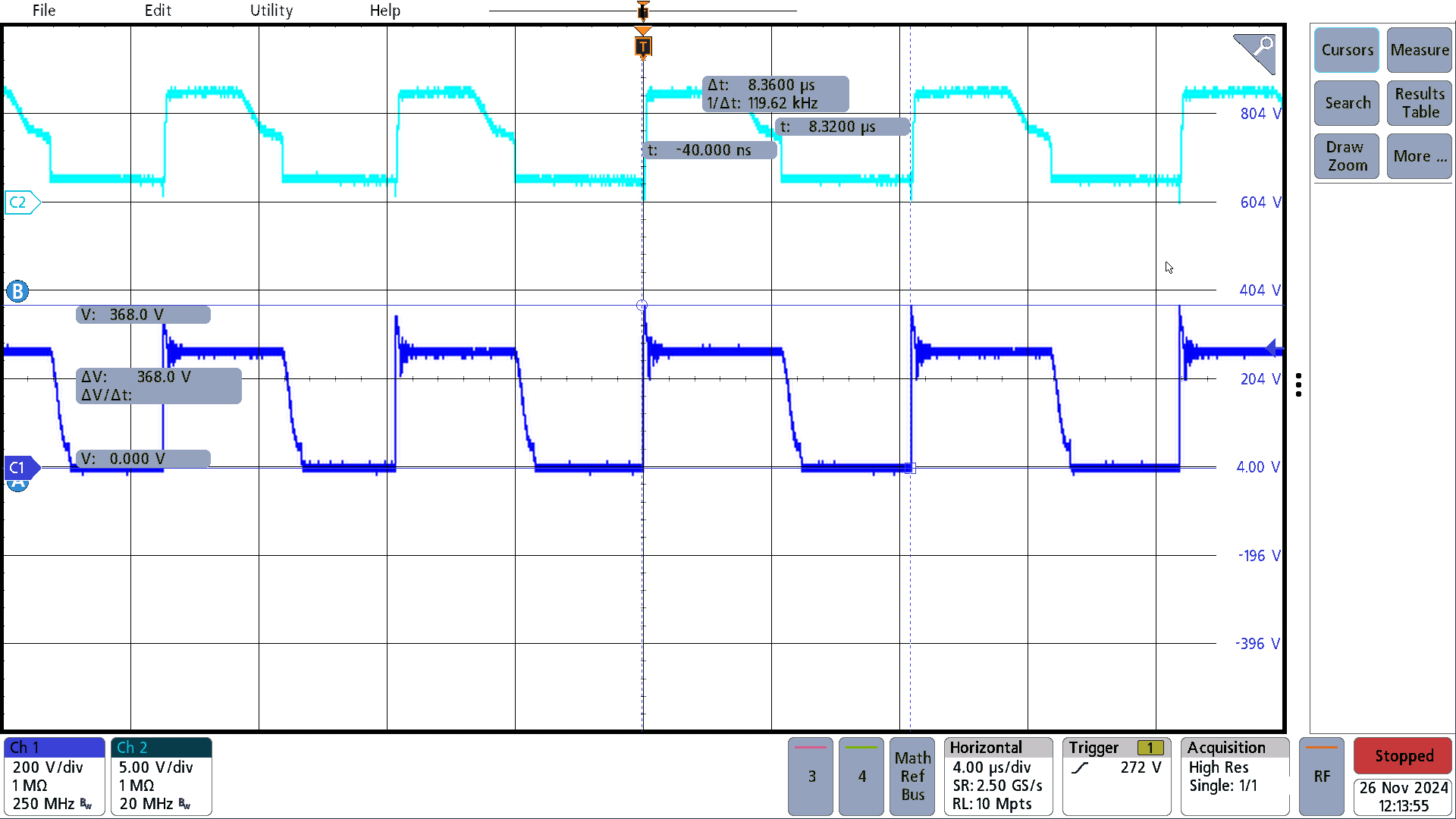 PMP41145 115VAC, Vds_pri, Vsr_gate,
                        Full Load