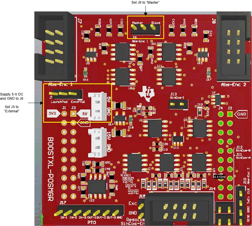 TIDM-1010 TIDM-1010 Board Jumper Configuration