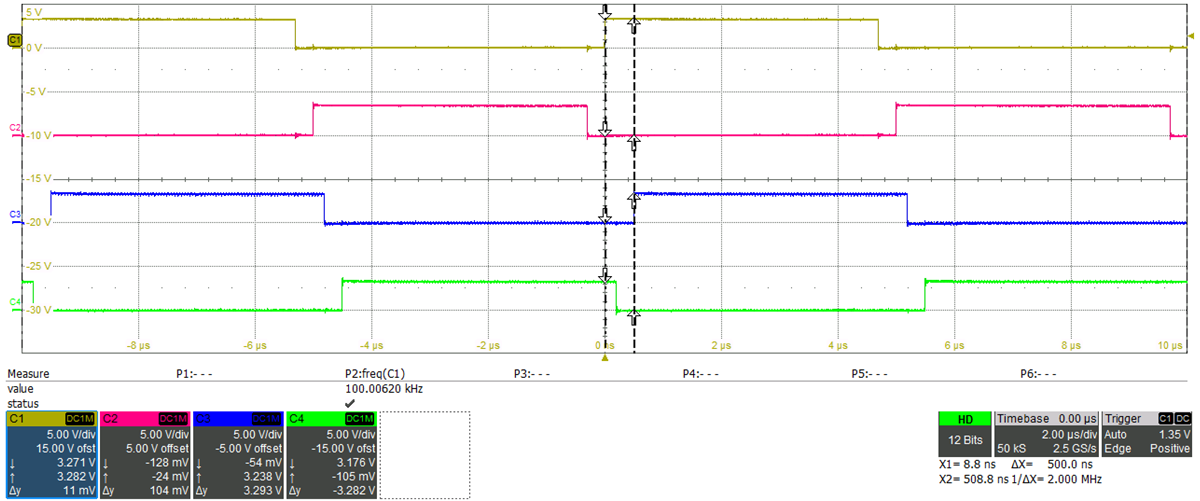 TIDA-010054 Phase Shift 500 ns