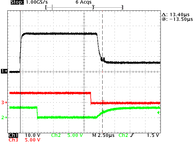 TIDA-010263 tREN High Measurement Zoomed in After Wake Pulse