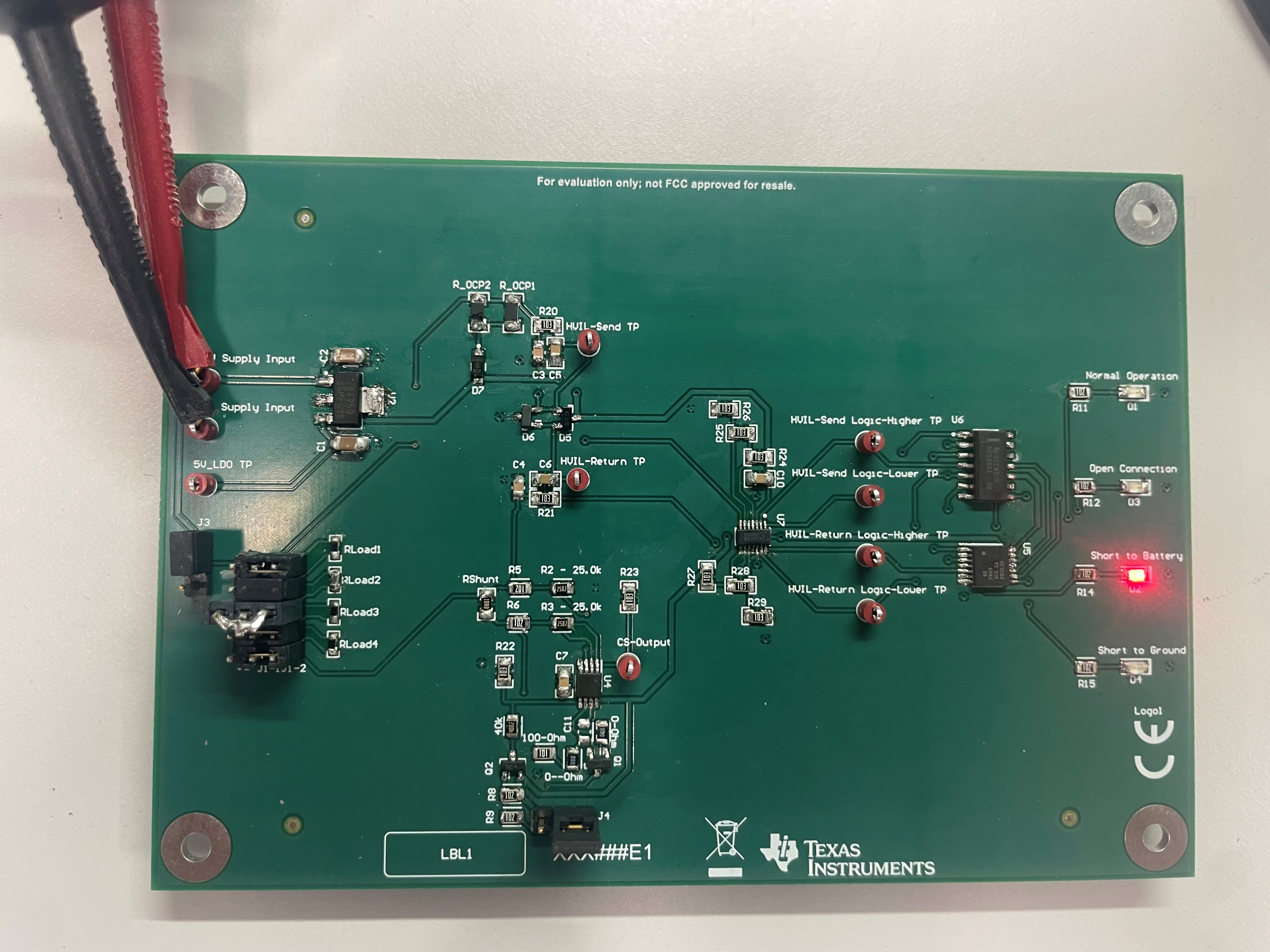 TIDA-020069 Short-to-Battery Test Results