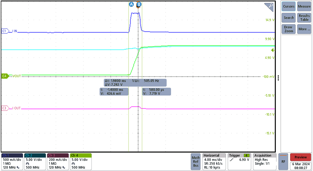 TIDA-010950 E-Fuse Start-up at No Load