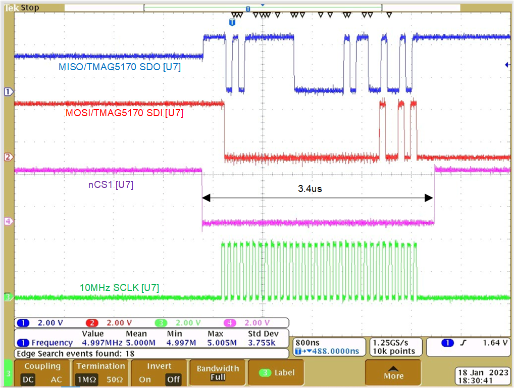 TIDA-060045 SPI 32-bit Frame
                    Timing