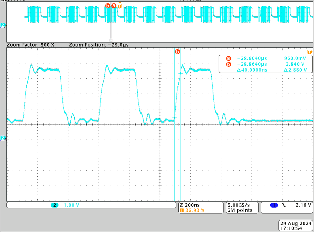 TIDA-010947 RS485 Signal Rise and Fall Time