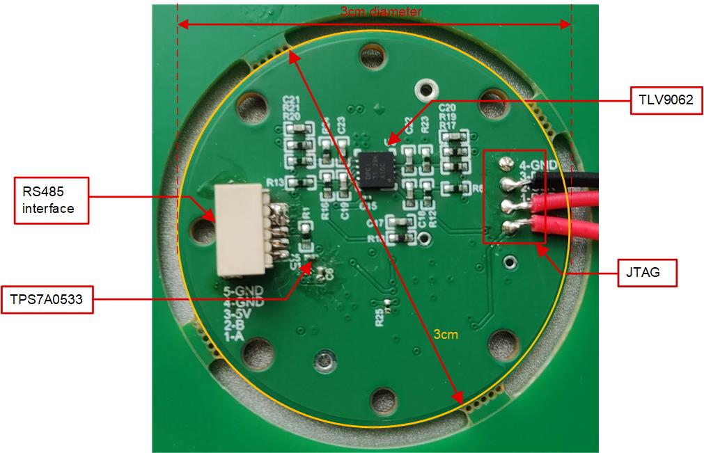 TIDA-010947 PCB Top View