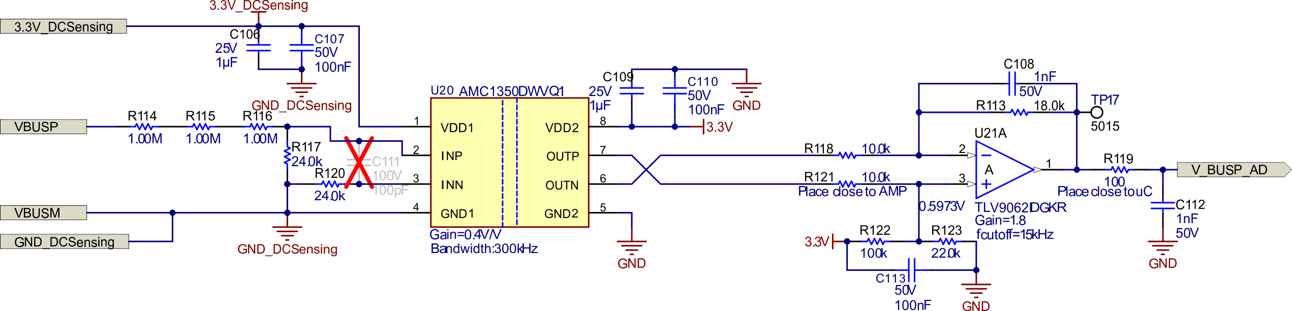 TIDA-010257 Bus Voltage Sensing