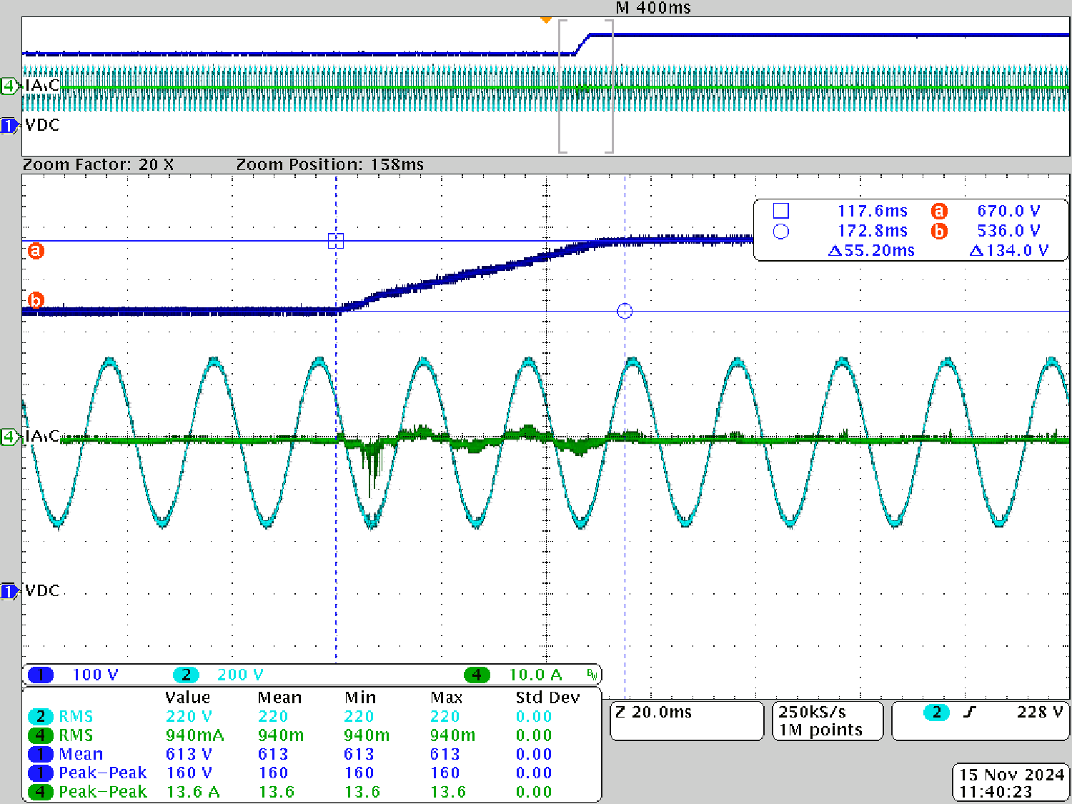 TIDA-010257 DCBUS Rising Time When PFC
                    Starts