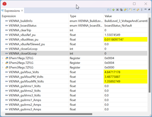 TIDA-010257 Build Level 3:
                            Expressions View