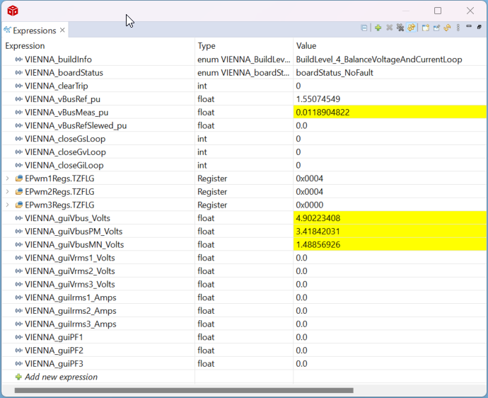 TIDA-010257 Build Level 4:
                            Expressions View