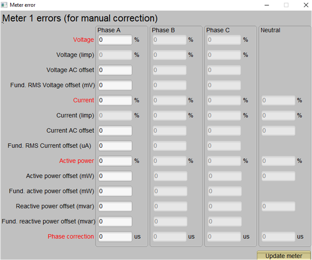 TIDA-010960 Manual Calibration
                            Window