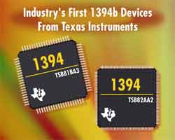 Industry's First 1394b Devices From Texas Instruments